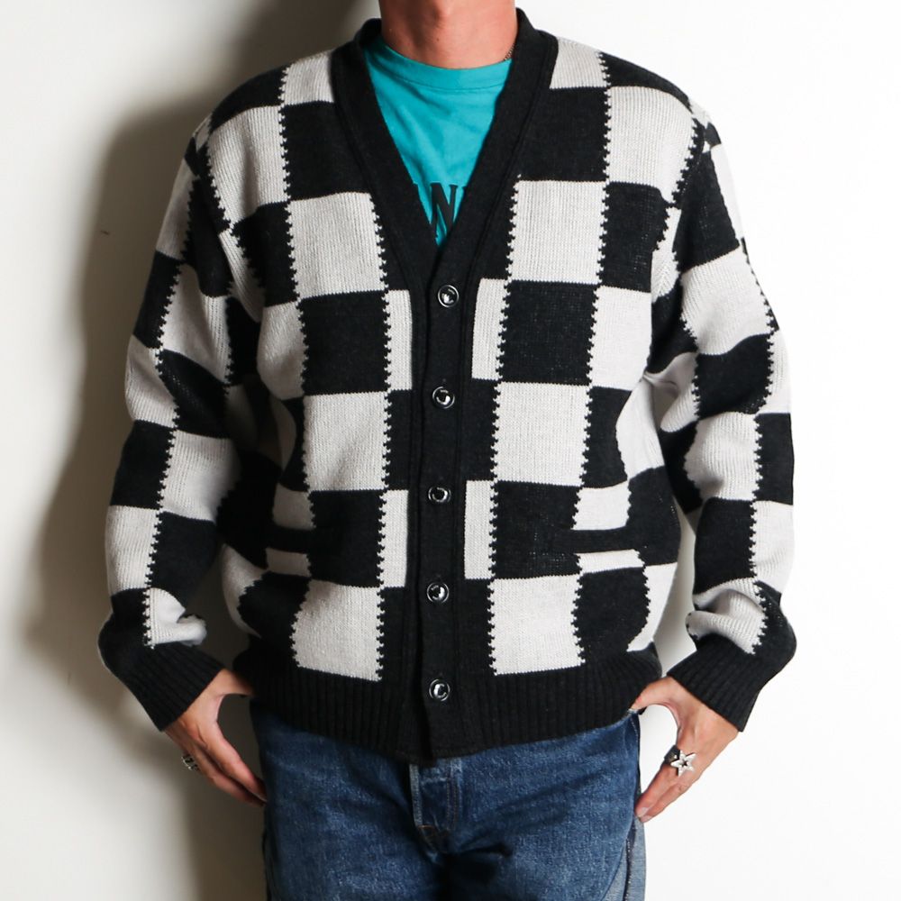 CHECKER CARDIGAN / チェッカー カーディガン / 25'RN-1108