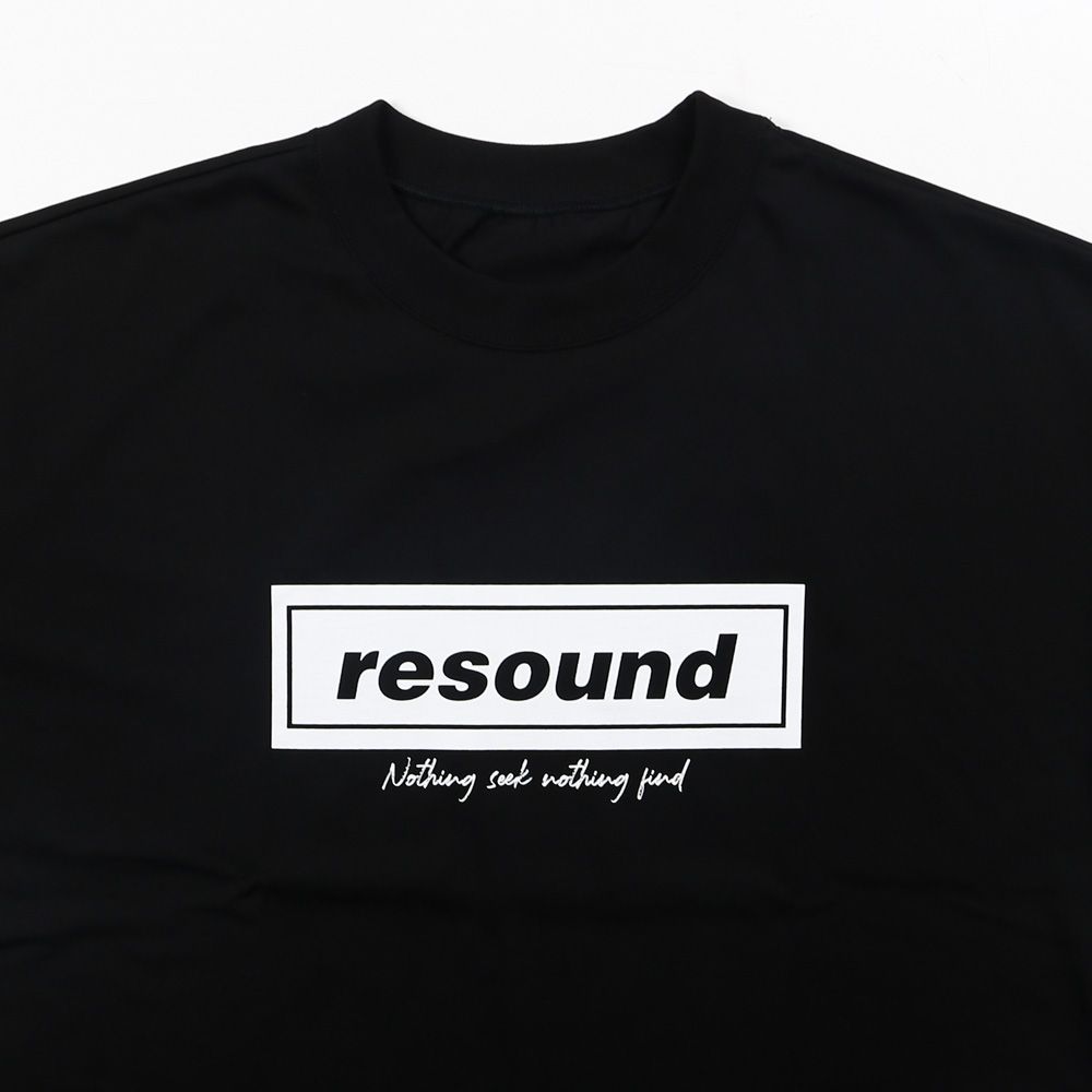 BOX OVER TEE - BLACK / オーバーサイズ ボックスロゴTシャツ / RC40-T-007
