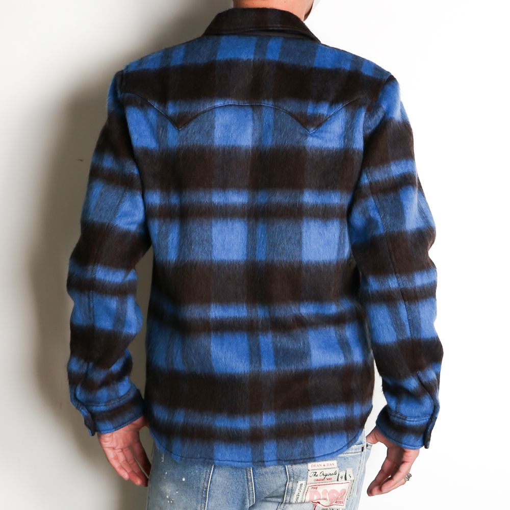 PLAID FUR WORK SHIRTS-TYPE JACKET / ブランケットチェック ワークシャツジャケット / TJK-F2016