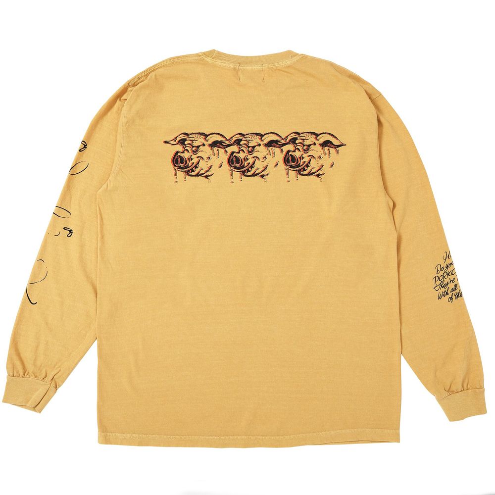 SCUM PORK L/S TEE - MUSTARD / ロングスリーブTシャツ