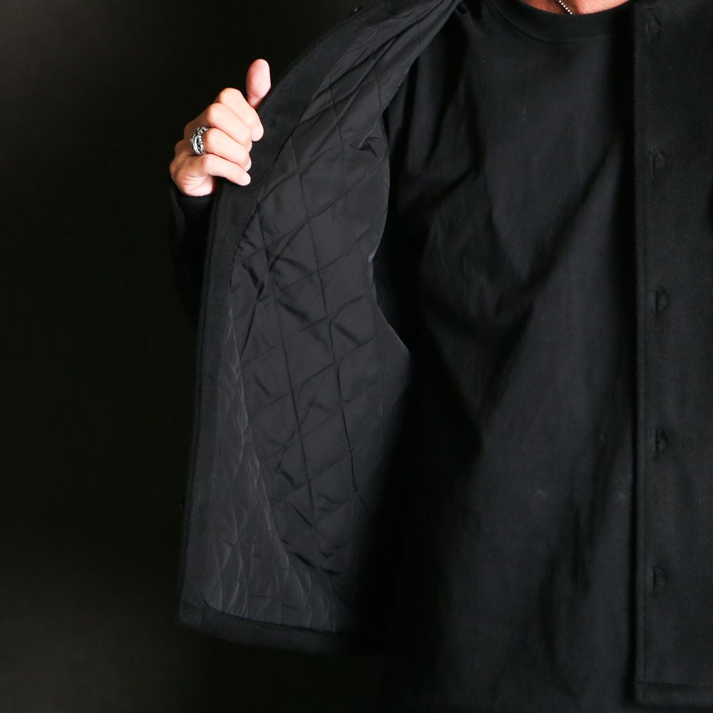 VICTIM ビクティム NO COLLAR CPO JACKET ウール VICTIM&CO. OFFICIAL WEBSITE | ヴィクティムオフィシャルサイト