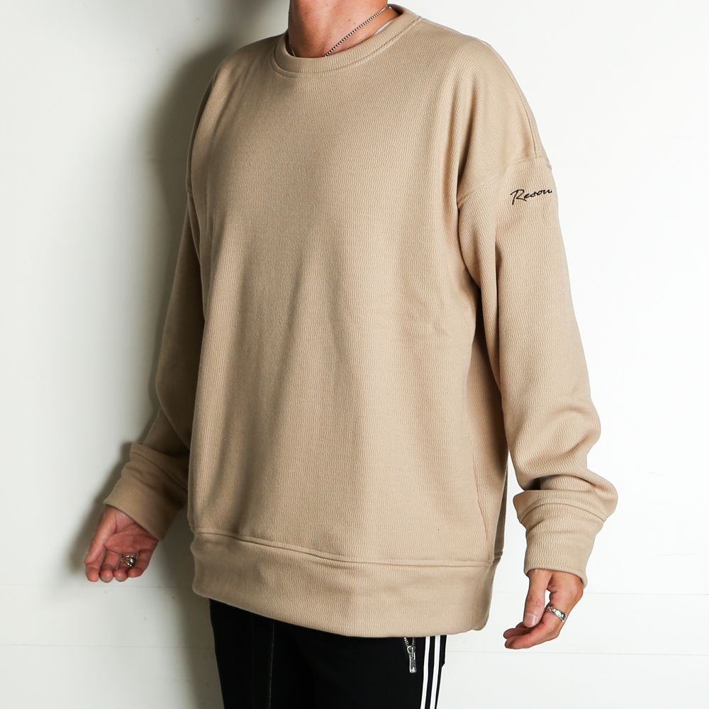 thermal loose trainer / ハニカムサーマル ルーズトレーナー / RC22-C-005