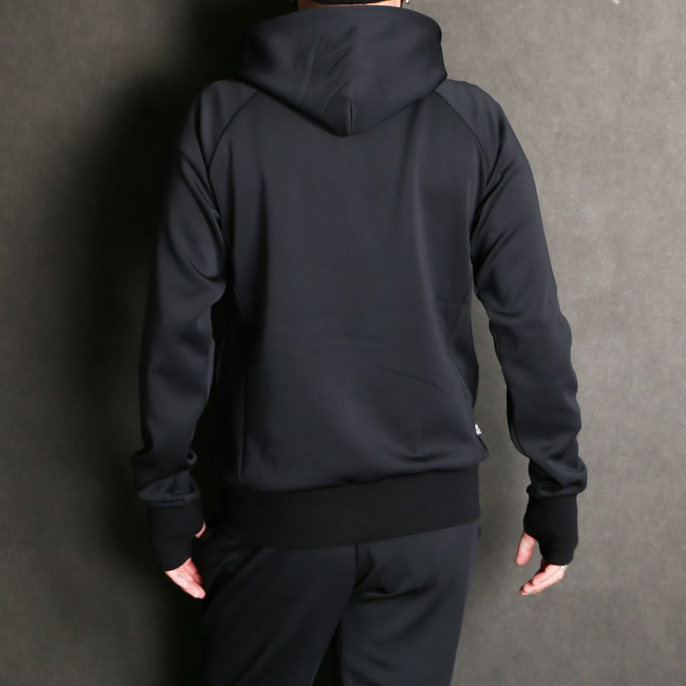 DOUBLE KNIT EMBOSS LOGO ZIP HOODIE / ジップアップ フーディー / 12561