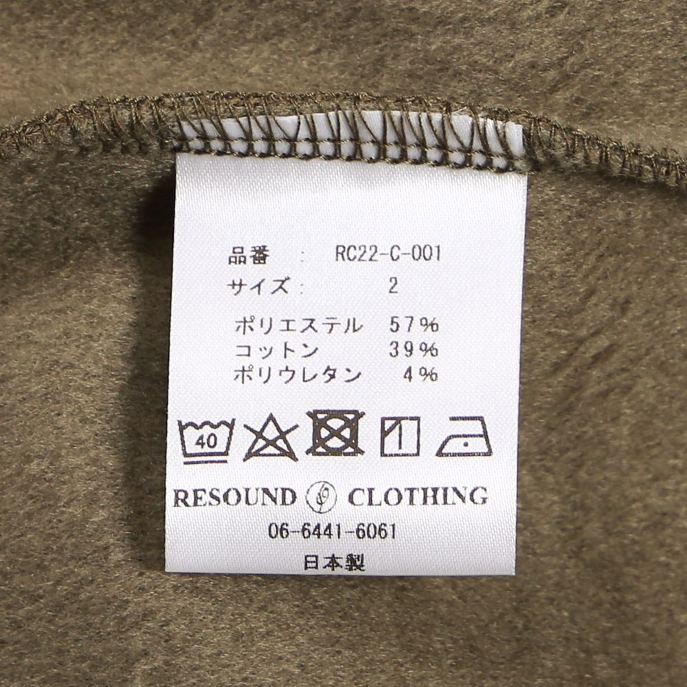 velours fleece neo thermal / ベロアフリース カットオフハニカムサーマル / RC22-C-001