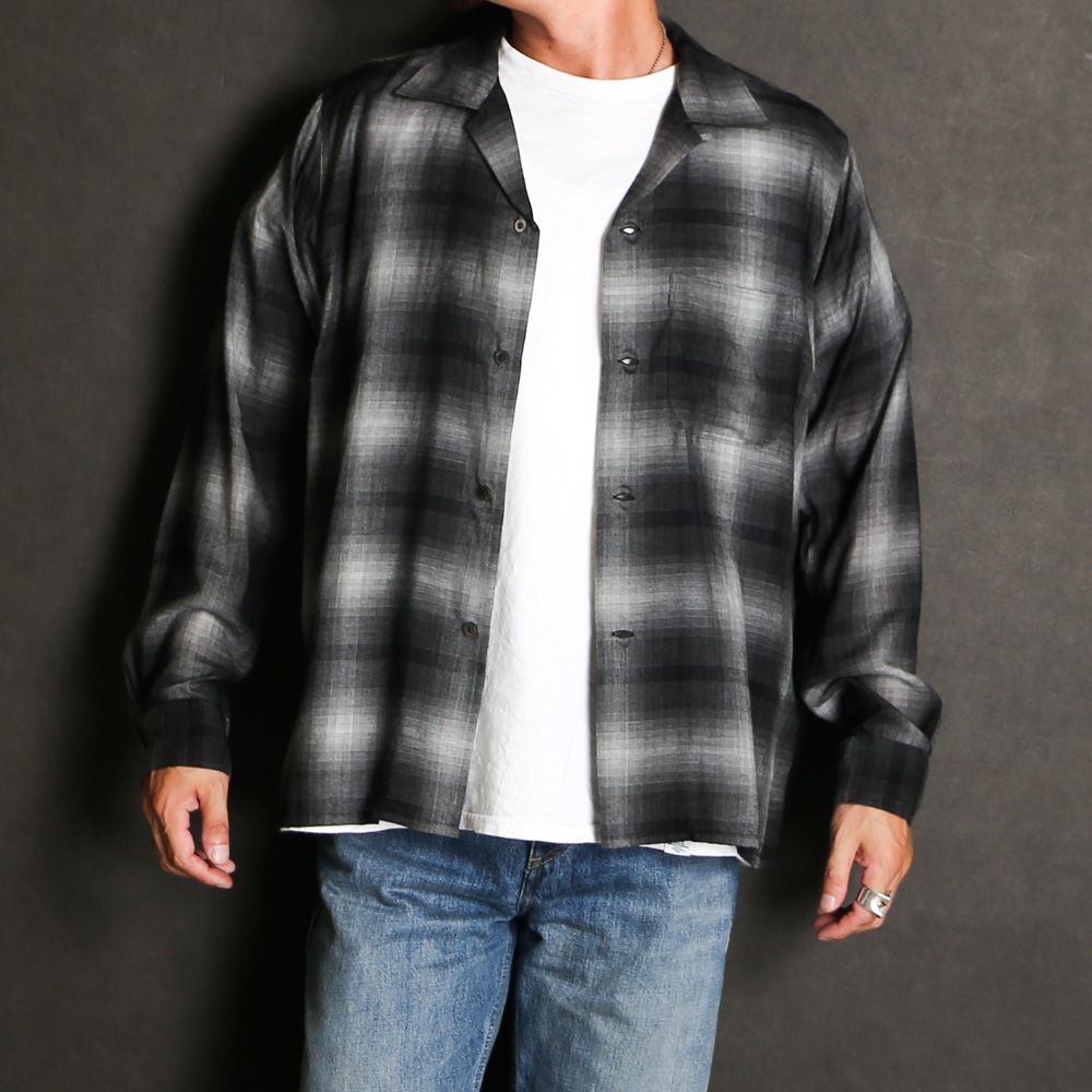 T.Rayon Ombre Open Collar Shirt  - BLT / MDFBF09501