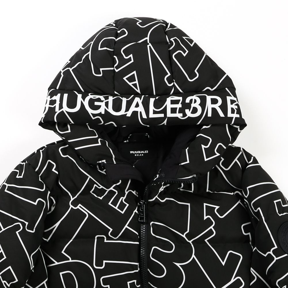 LETTERING DOWN JACKET / ダイアゴナルロゴ ダウンジャケット / USO-21042