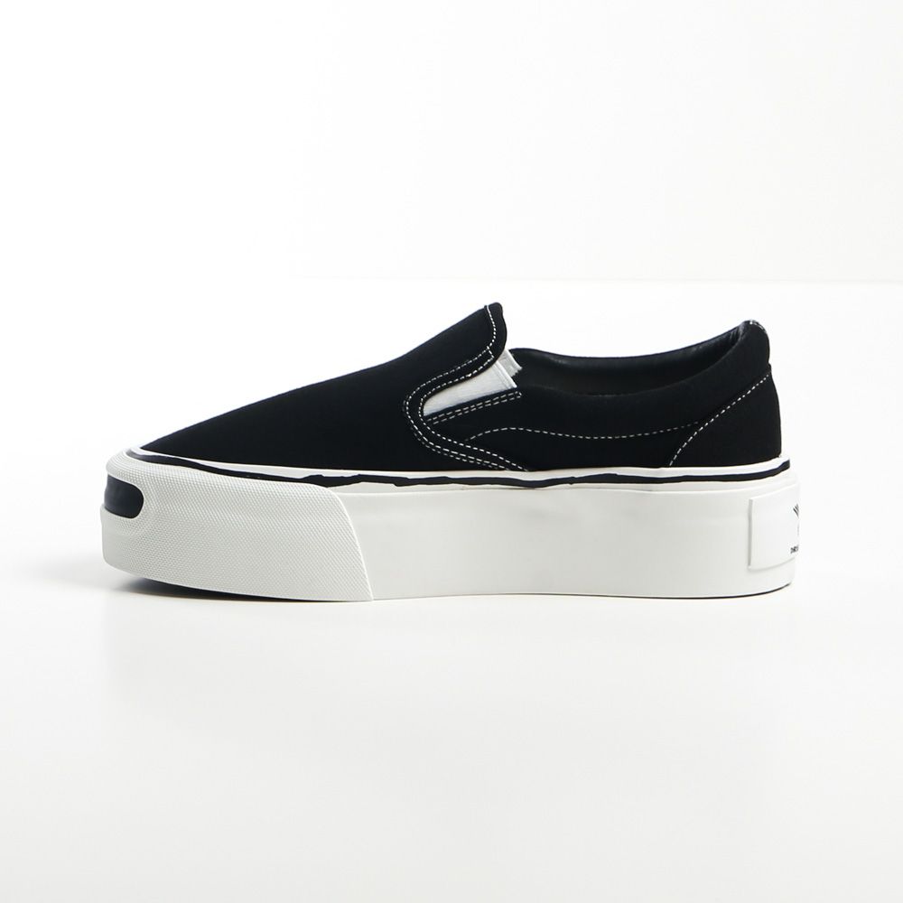 "Cornell" Platform Slip on Sneaker - BLACK / "コーネル" プラットフォーム スリッポンスニーカー / G15FW703