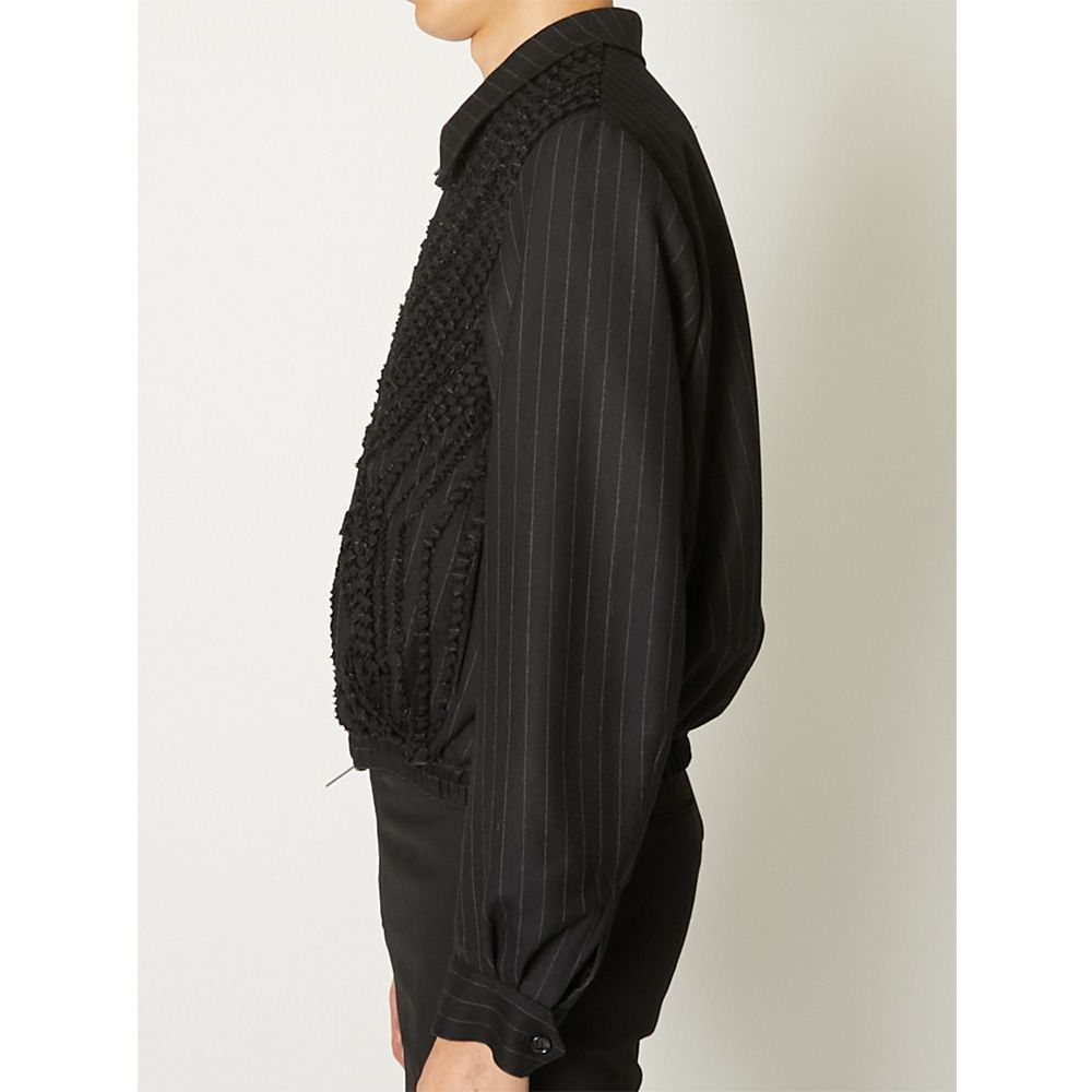 "Jomon Relief" Zip-Up Blouson - Black / ジップアップブルゾン / TA26AW-BL049