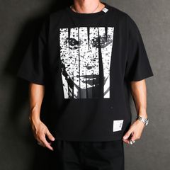 【ラスト1点-サイズ48】MASSES × Maison MIHARA YASUHIRO / FACE PRINT T-SHIRTS MMY - BLACK / Tシャツ / C15TS042