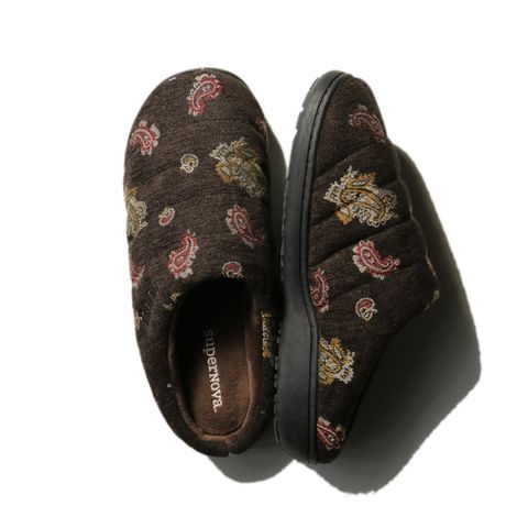 SUBU × superNova. - Velvet Jacquard - Brown / サンダル - ベルベットジャガード / SNSB-007B
