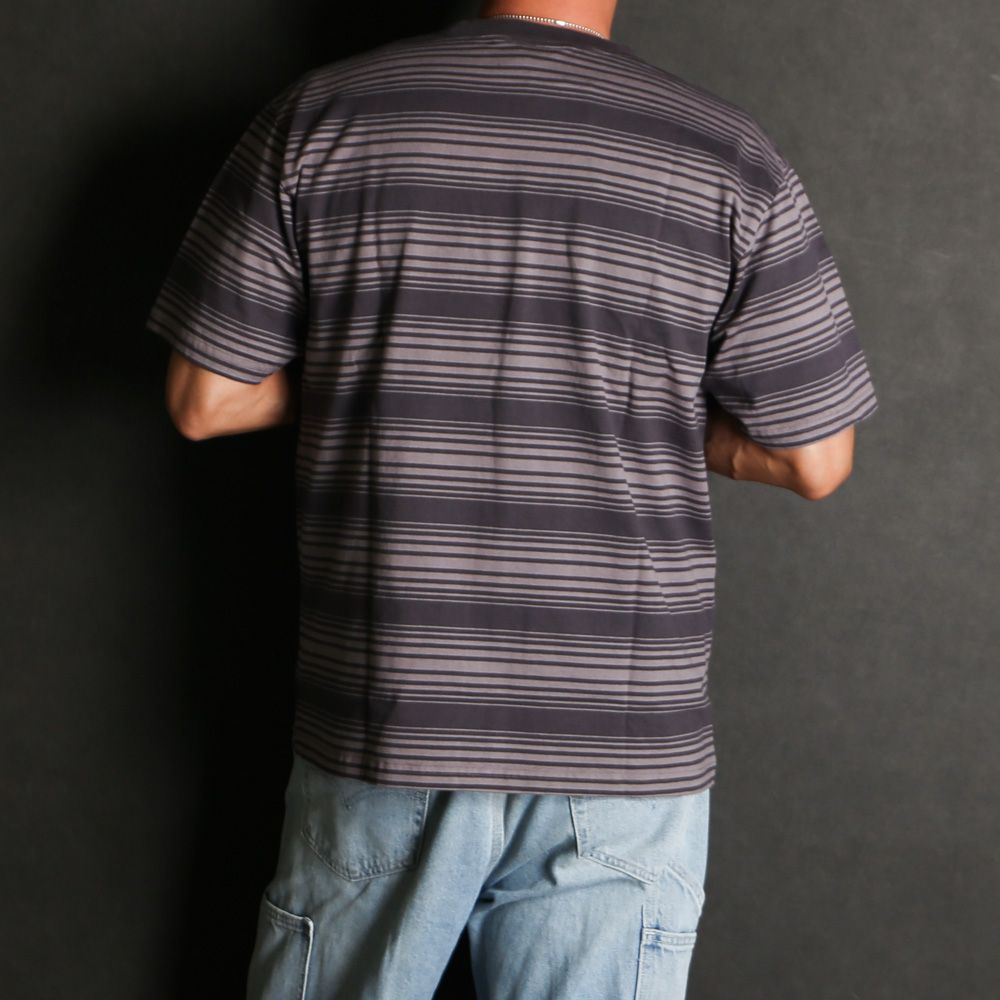 SD Heavyweight Border T - Black / Tシャツ / TSOAA150