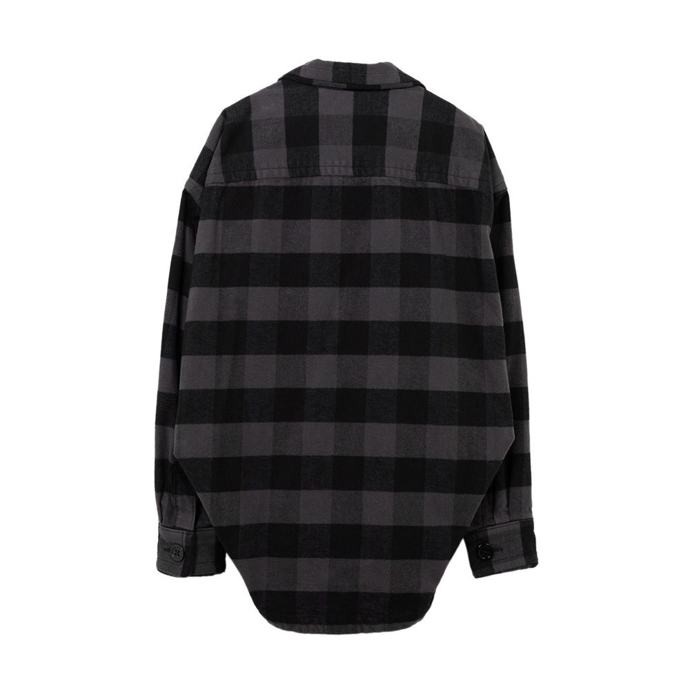 Maison Mihara yasuhiro グレーチェックシャツ Maison MIHARA YASUHIRO - ヴィンテージライクチェックシャツ