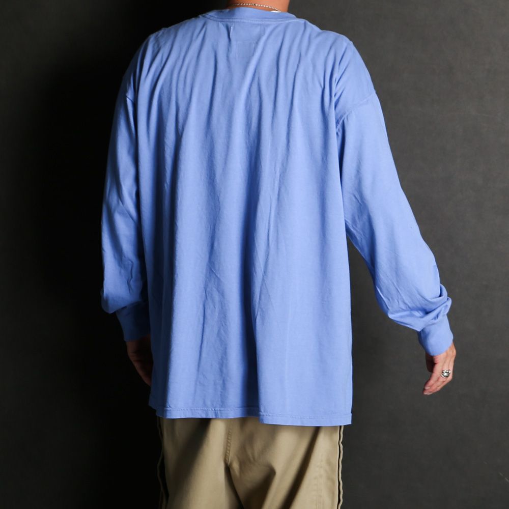FACETASM - 7 BARS LONG SLEEVE TEE - BLUE / グラフィック T