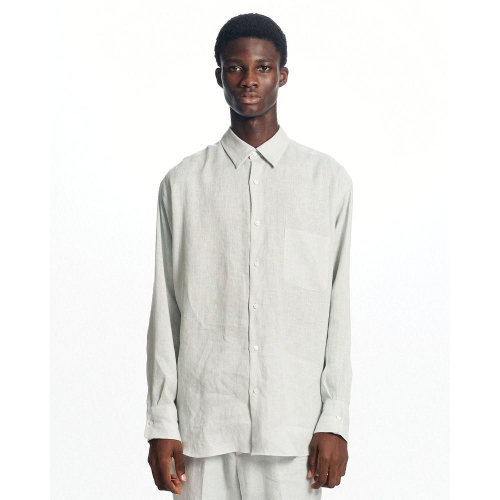 COMFORT FIT SHIRT - Ice / ヘンプ細布 - コンフォートフィットシャツ / A26A22SH01C