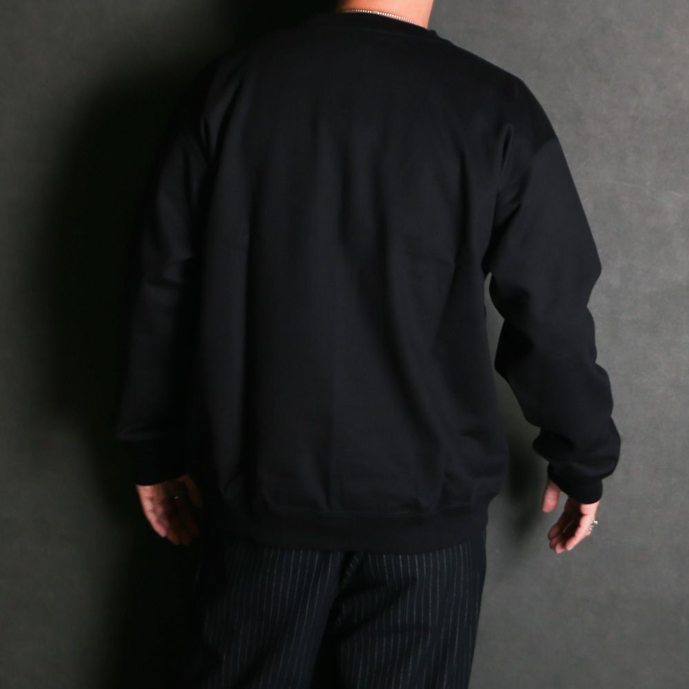 【ラスト1点-サイズ3】 Comfort Sweat - Black / オーガニックコットンヘビー吊裏毛 - コンフォートスウェット / A26C13CS04C