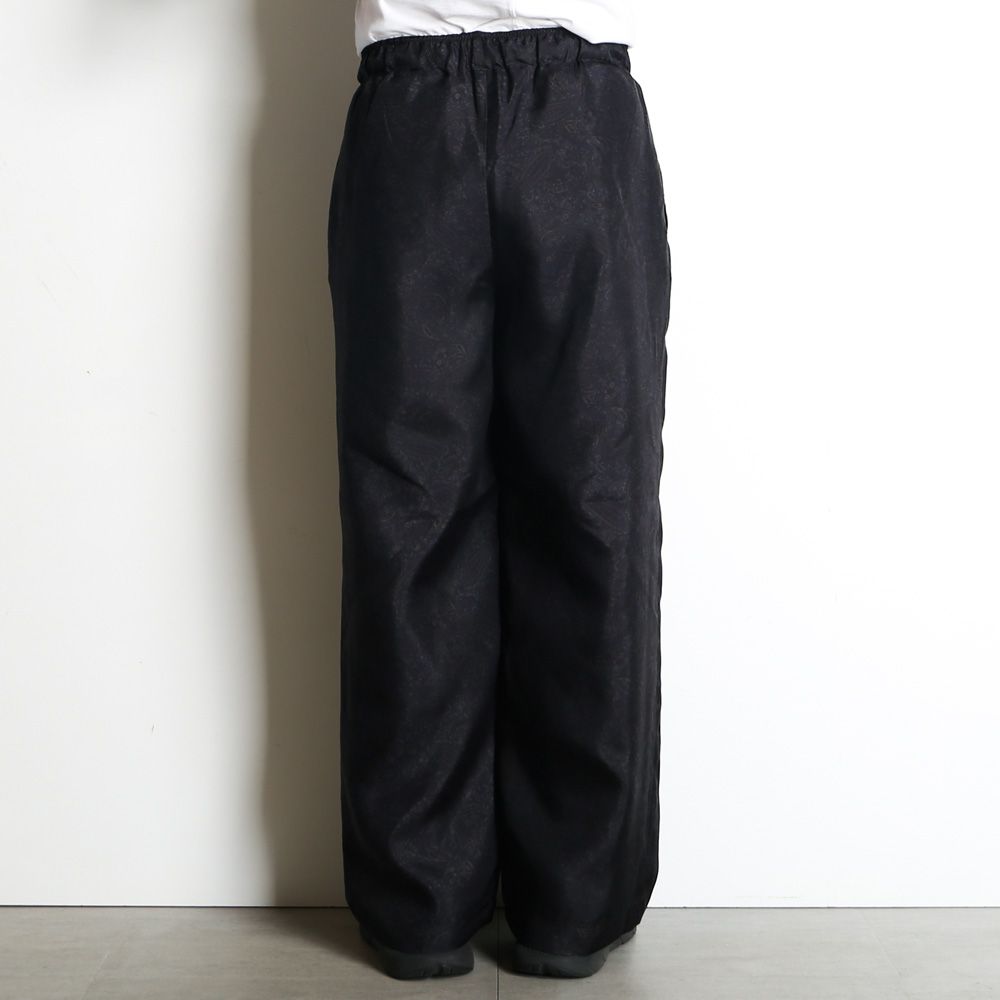 WIDE LEG EASY SILK PANTS - PAISLEY / 8匁シルク羽二重 - ワイドレッグ イージーシルクパンツ / M26A21PT01C