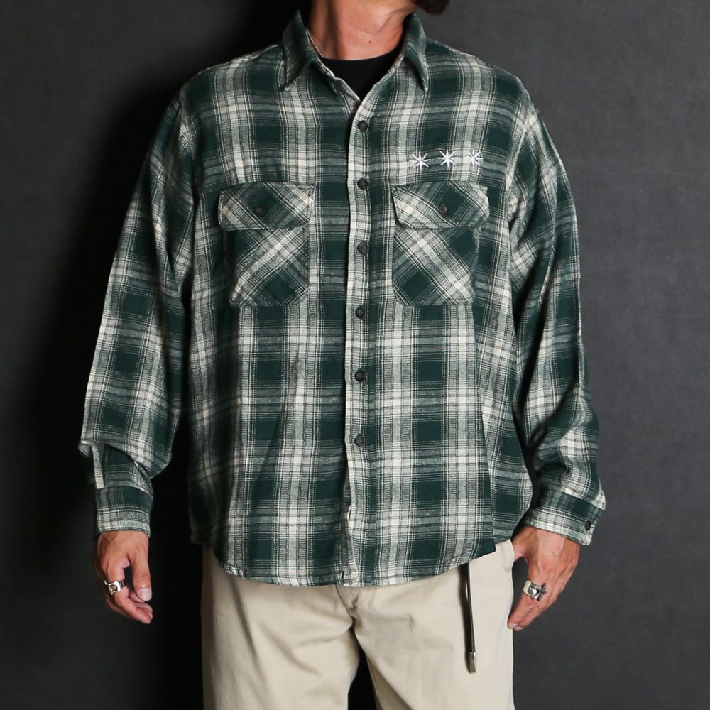 Flannel Shirt - Green / フランネルシャツ / GD0468
