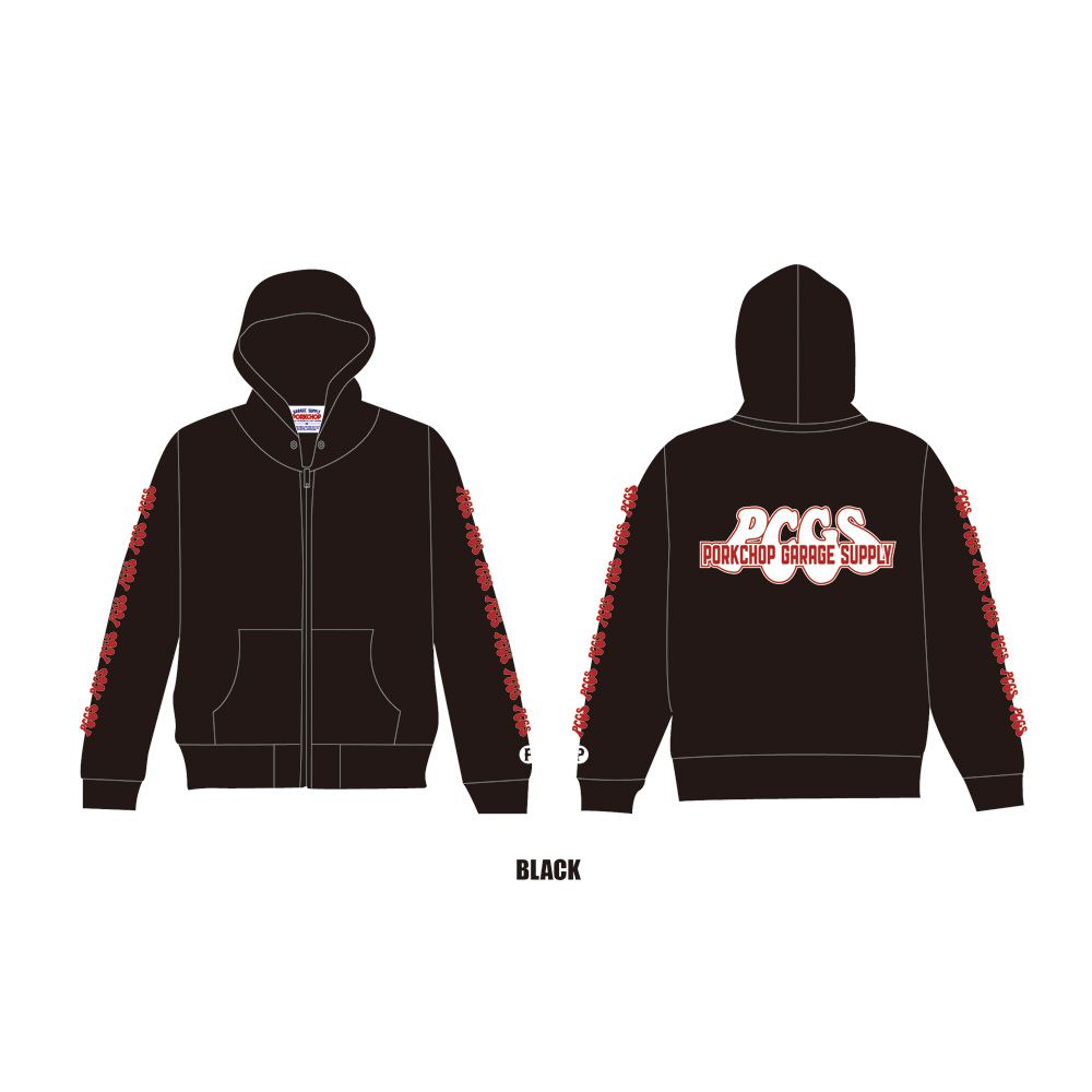 PP LOGO ZIP UP HOODIE / ジップアップパーカー