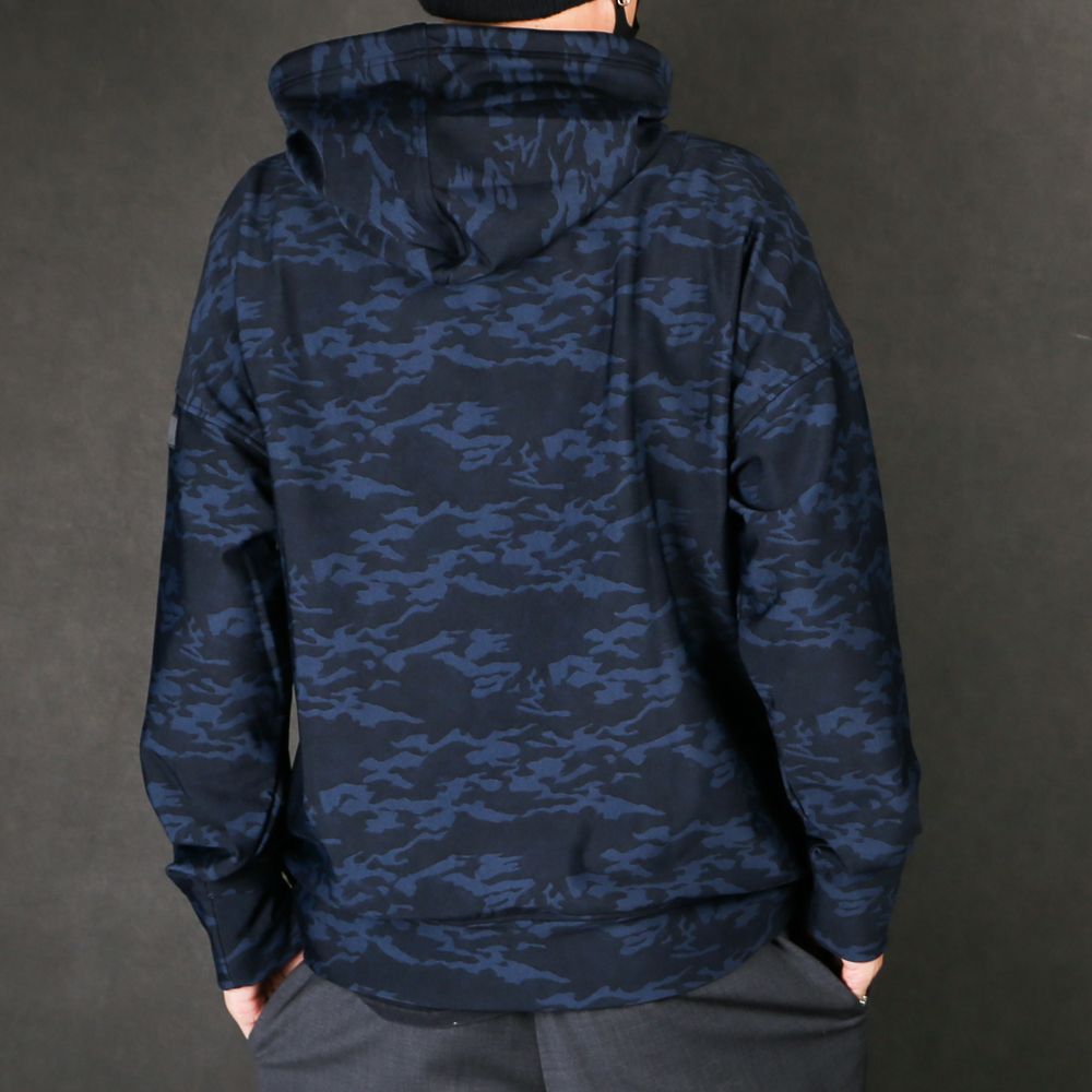 HEAT CAMO loose hoodie / ヒート ドロップショルダー パーカー / RC17-C-003
