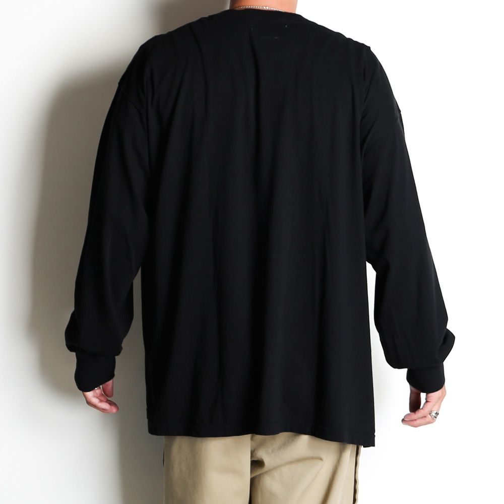 7 BARS LONG SLEEVE TEE - BLACK / グラフィック Tシャツ / KR-TEE-U03