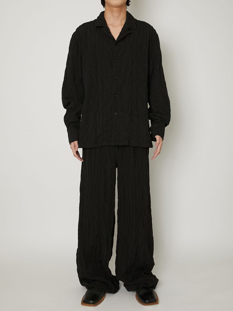 "COTTON PLEATS" SHIRTS / オープンカラーシャツ / TA23AW-SH024