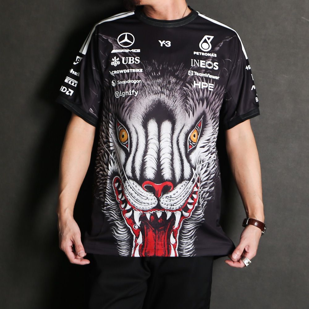 Y-3 MERCEDES - AMG PETRONAS FORMULA 1 TEAM DRIVER SHORT SLEEVE JERSEY / Tシャツ / KT2226