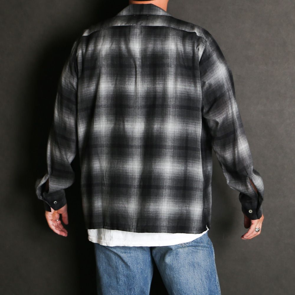 T.Rayon Ombre Open Collar Shirt  - BLT / MDFBF09501