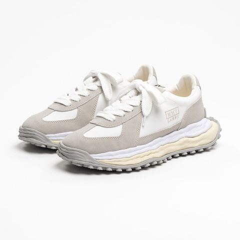 "LARRY"(ラリー) original sole Mix Material Low-top Sneaker - WHITE / A14FW703