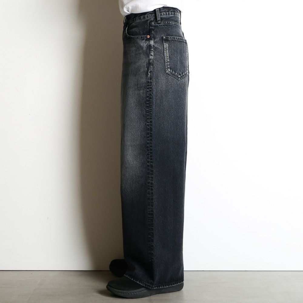 ×HAGUN / WIDE PIPE DENIM PANTS - BLACK / バギーシルエット デニムパンツ / VTM-25-P-103