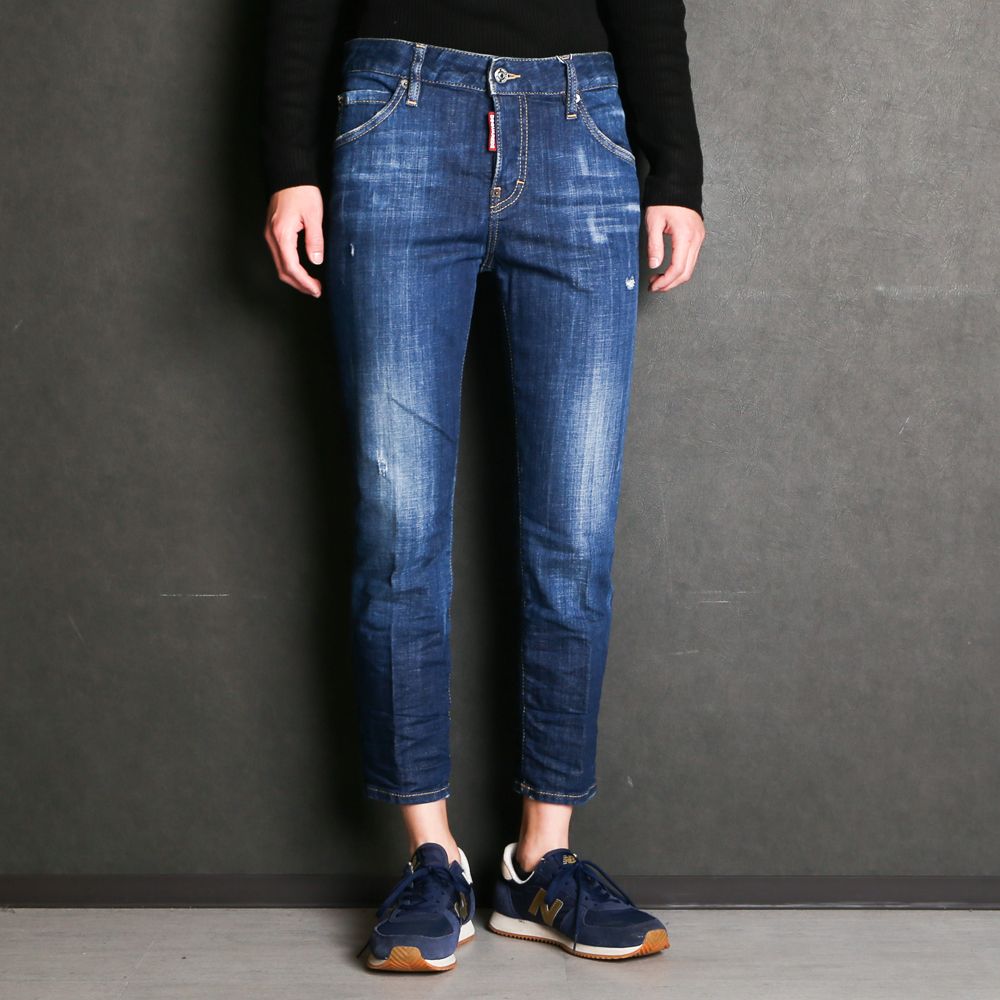 DSQUARED2 Cool Girl Cropped blue jeans