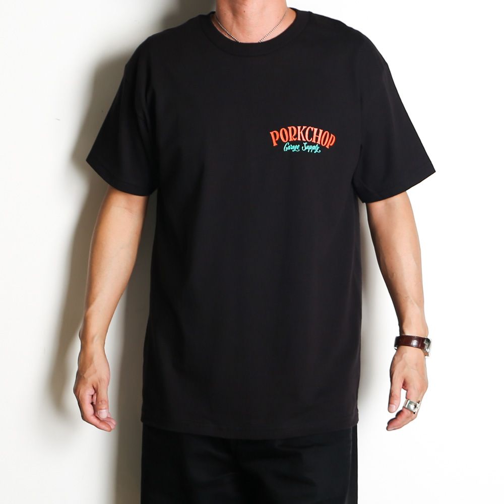 PCP BACK TEE - BLACK / ショートスリーブTシャツ