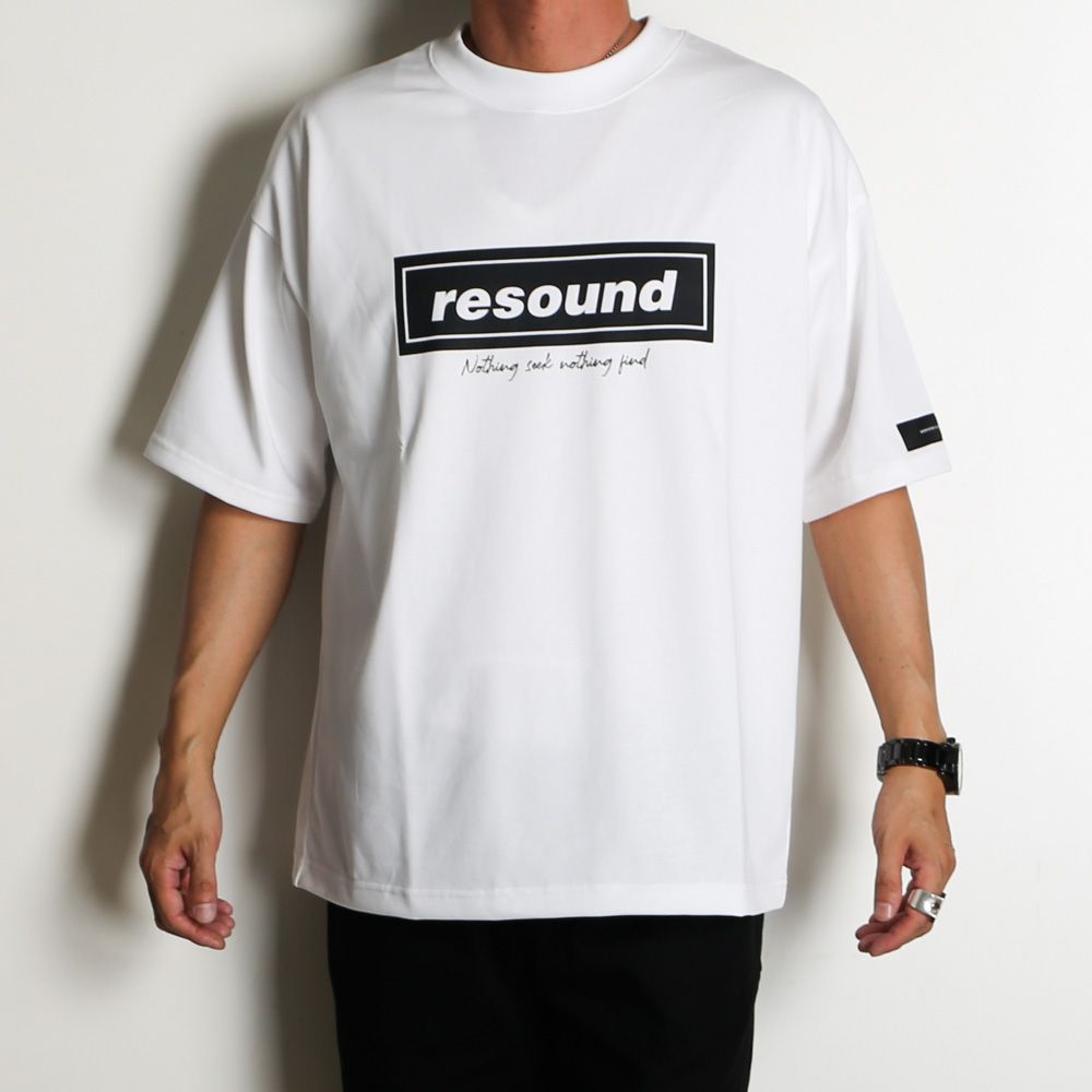 【ラスト1点-サイズ3】 BOX OVER TEE - WHITE / オーバーサイズ ボックスロゴTシャツ / RC40-T-007