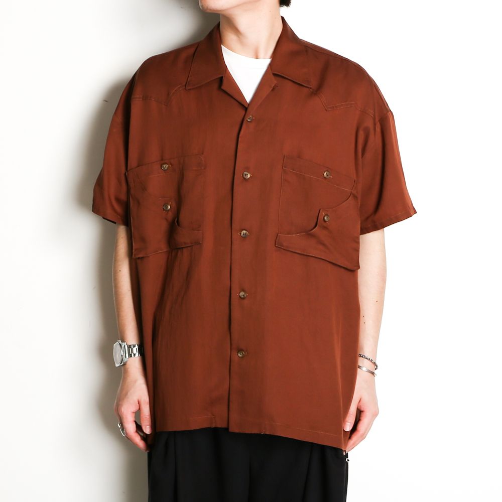TE TWILL WIDE WESTERN H/S SH / ウエスタンヨーク ワイドシルエットシャツ / 379116