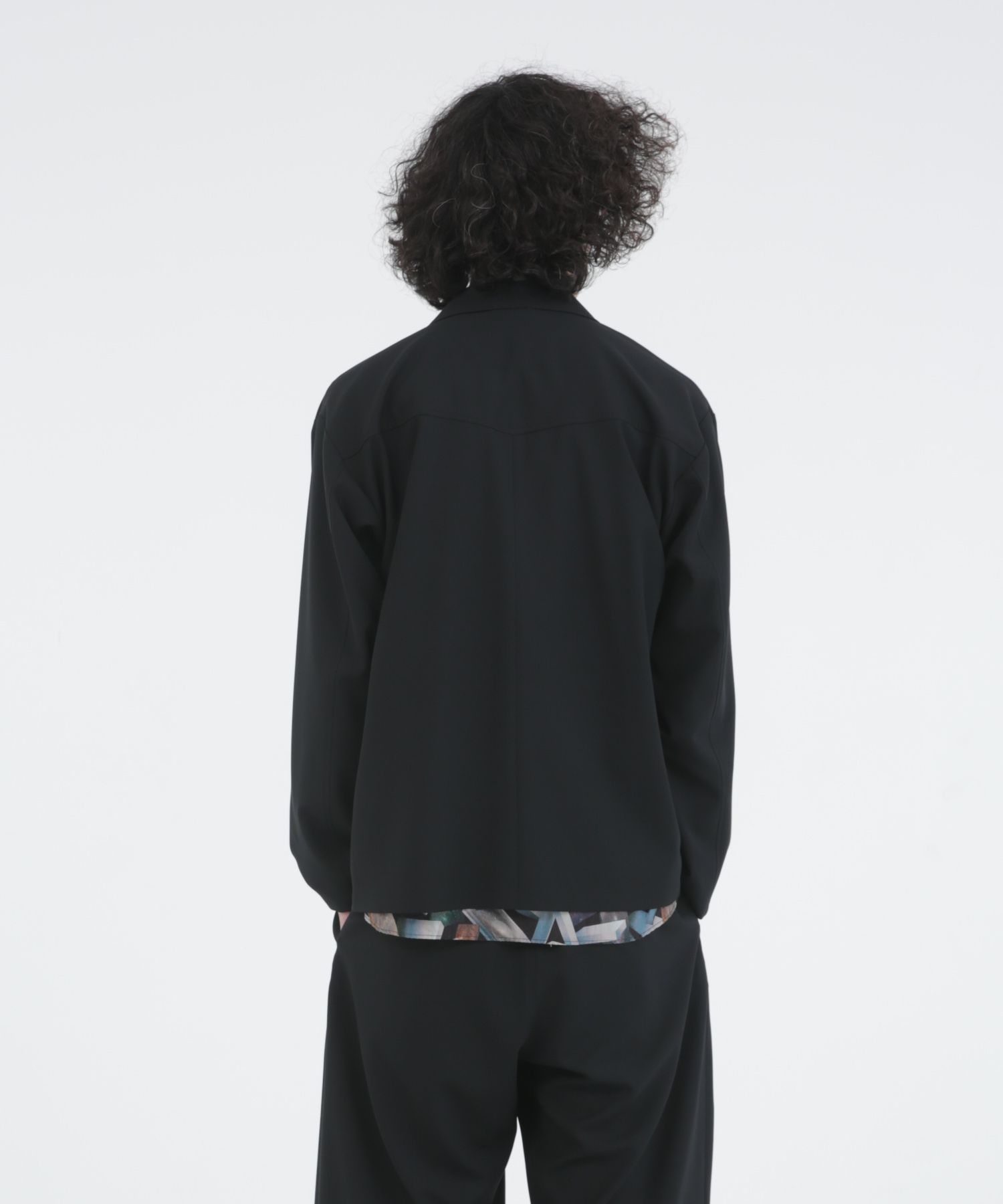 WORSTED WOOL-LIKE TWILL JK / シャツジャケット / 378205