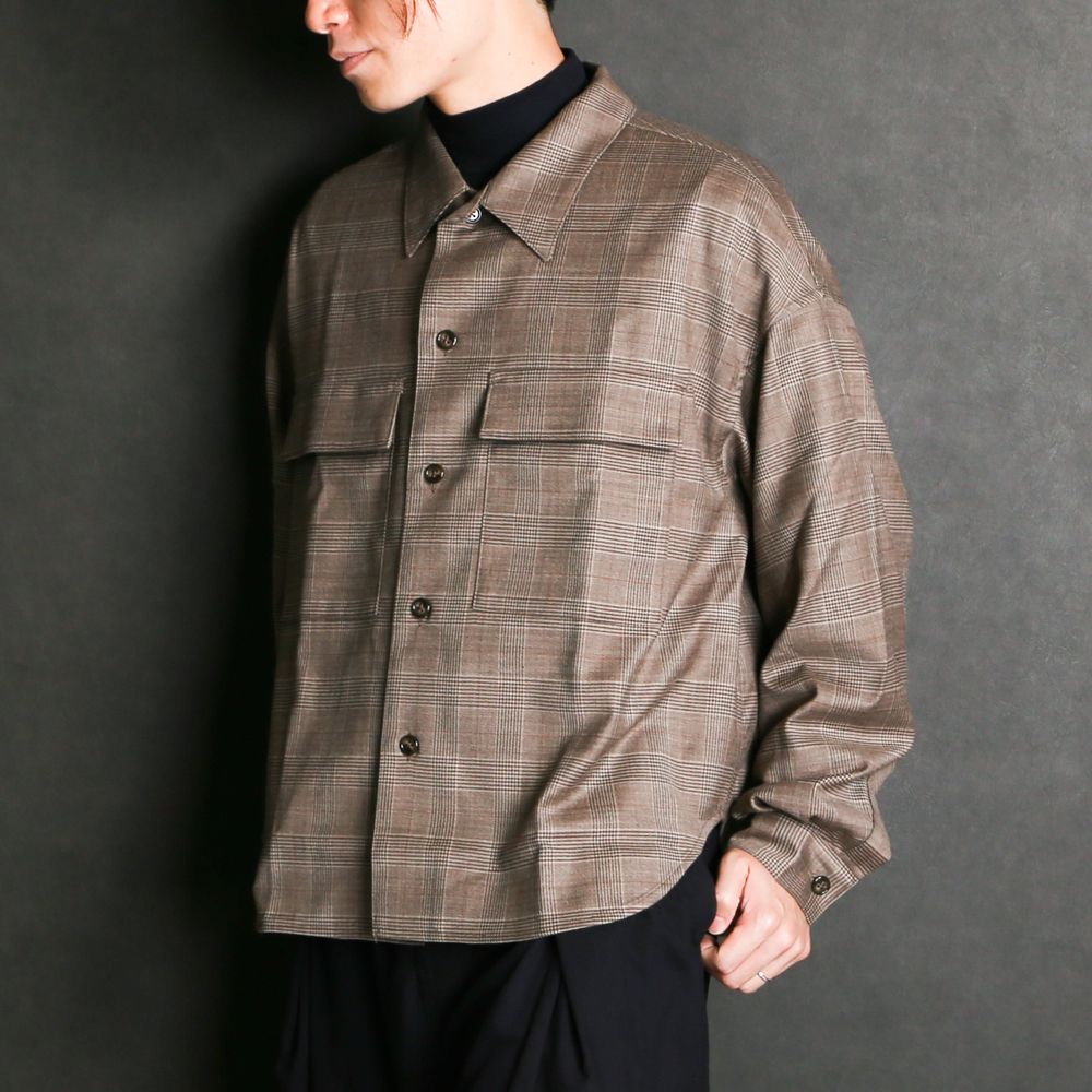 CPO shirt jacket - Wool check / CPO シャツジャケット / SN-348 - S