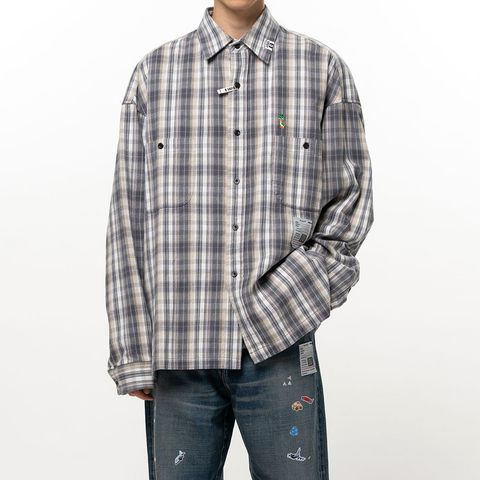 Check Long Sleeve Shirt - Black / チェック ロングスリーブ シャツ / J17SH186
