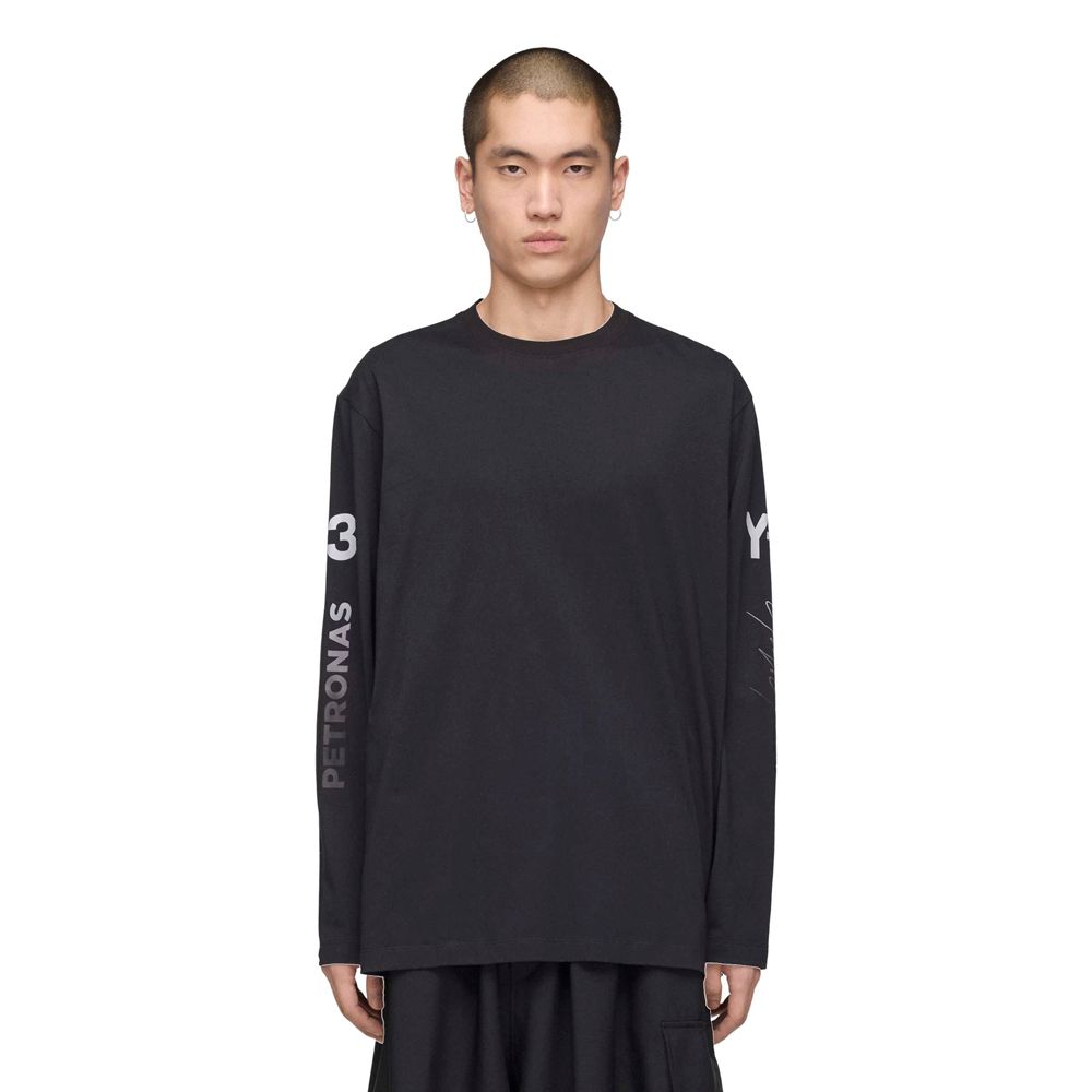 Y-3 MERCEDES-AMG PETRONAS FORMULA 1 TEAM CHAOS LOGO LONG SLEEVE TEE / Tシャツ / KR2372