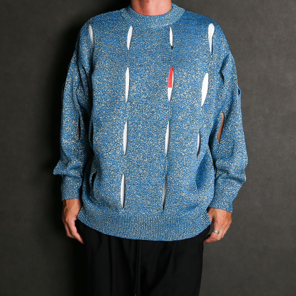 TENDER PERSON - CUTTING KNIT PULLOVER / RO-TO-1213 | chemical