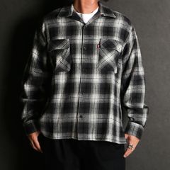 【ラスト1点-サイズM】Ombre Check L/S Shirt (25aw) - BLK / オンブレチェックシャツ / HS-090325