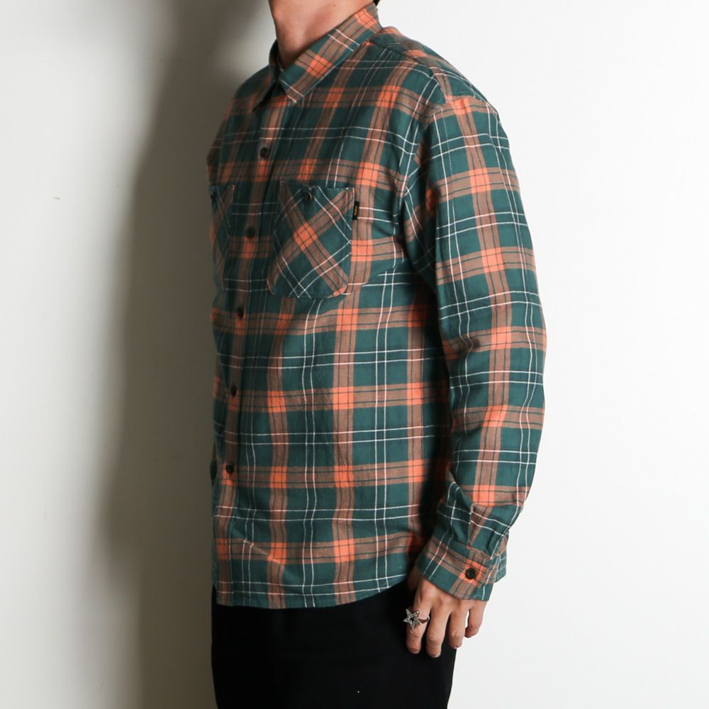 COTTON LINEN CHECK SHIRT / コットンリネン チェックシャツ / 26'RS-0206