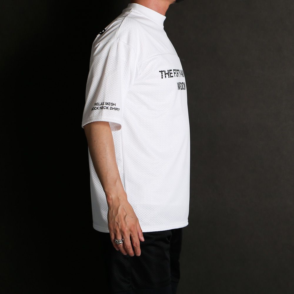 RELAX MESH MOCKNECK T / モックネック メッシュTシャツ / T102310010