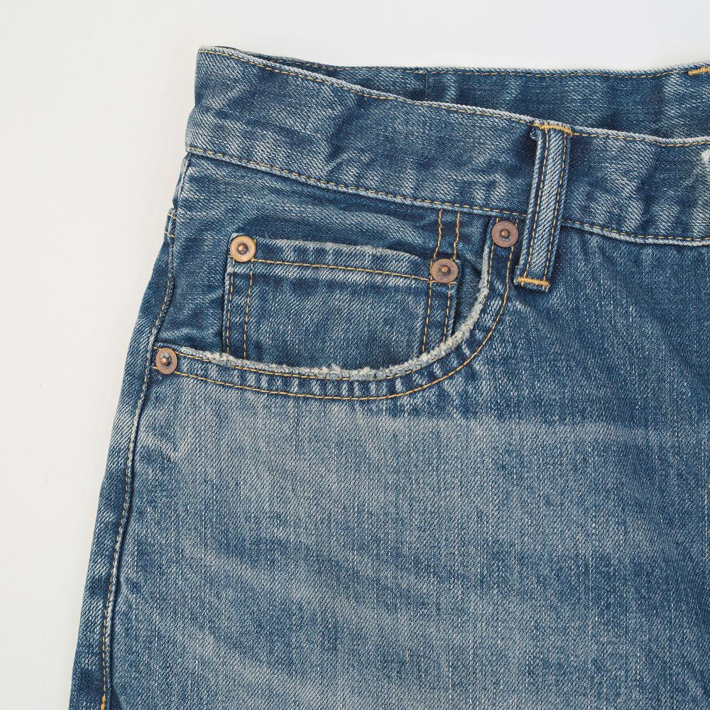 ×HAGUN / WIDE PIPE DENIM PANTS - BLUE / バギーシルエット デニムパンツ / VTM-25-P-103