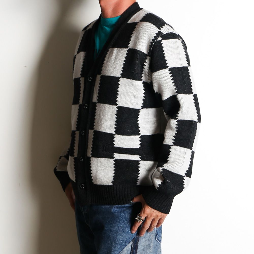 CHECKER CARDIGAN / チェッカー カーディガン / 25'RN-1108