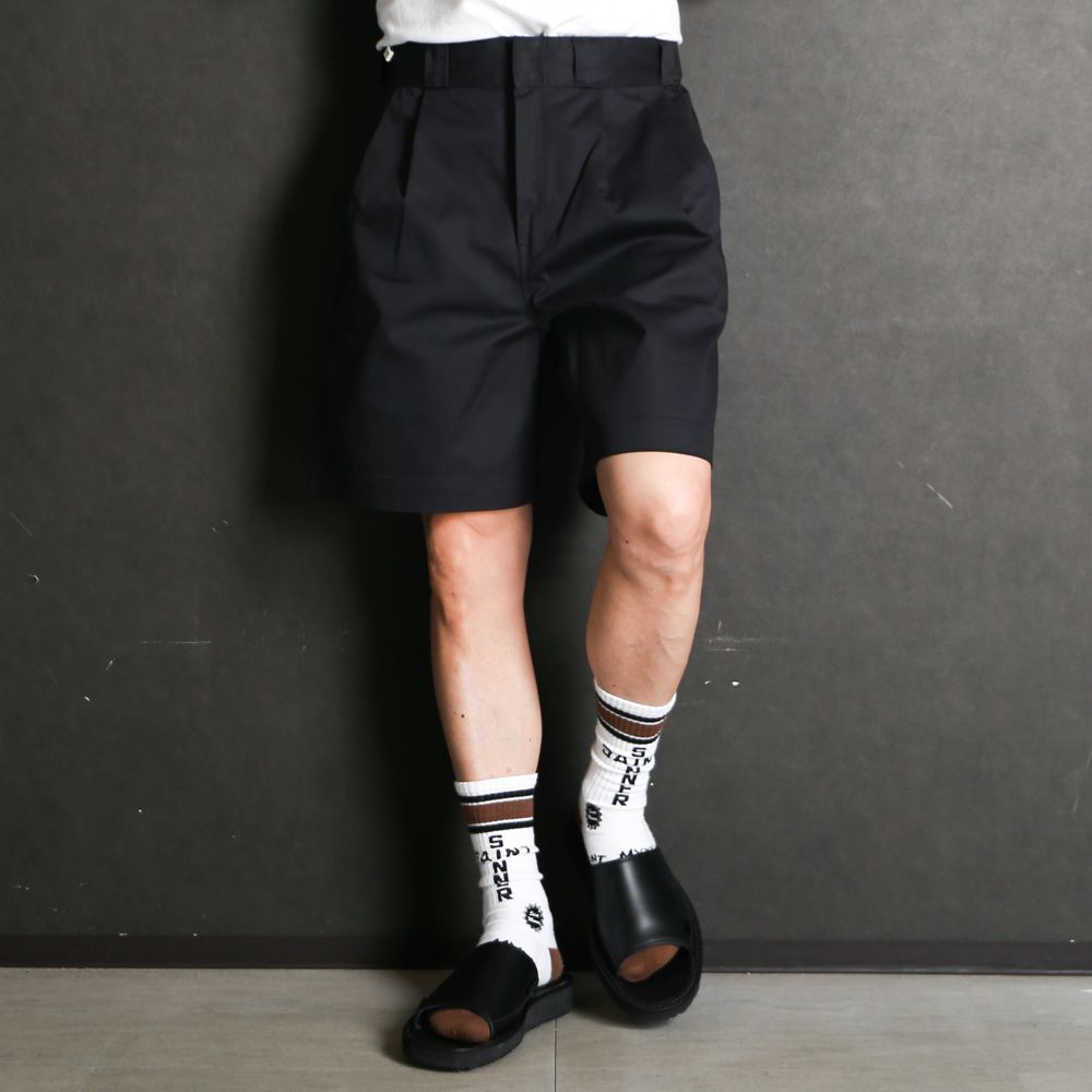× DICKIES / 2TUCK HALF PANTS - BLACK / 2261-CP41-029