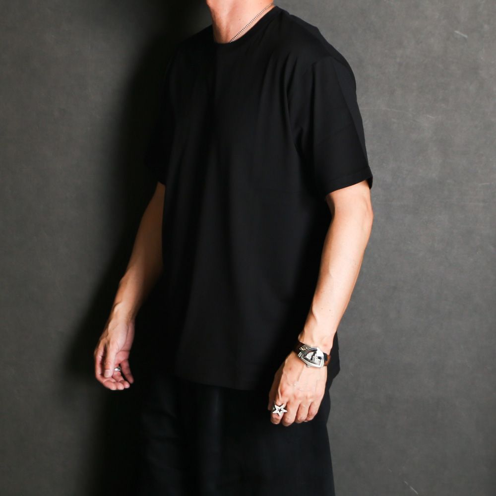 NEW RELAXED FIT Tee - BLACK / オーガニックGIZA 70/2天竺 - ニューリラックスドフィットTee / A26B08CS01B
