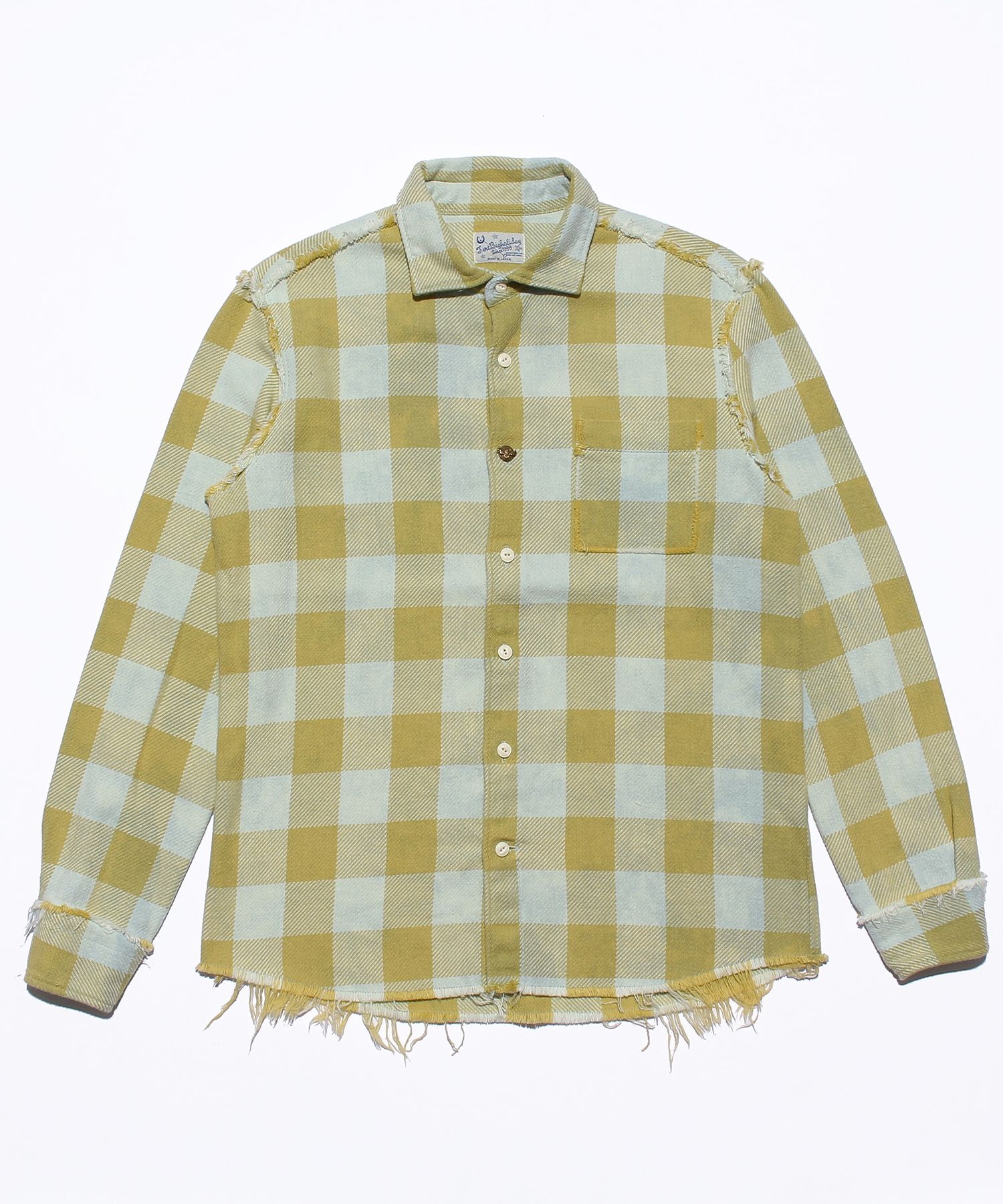 Buffalo PLAID FRINGE SHIRTS / フリンジ バッファローチェック シャツ / TSH-F2105