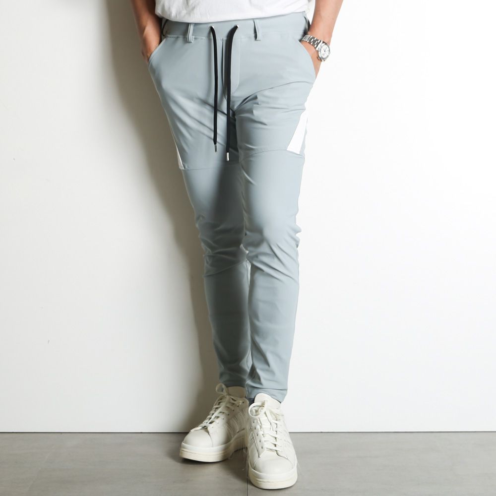 RESOUND CLOTHING - TYLER PANTS - AQUA / ラインパンツ / RC36