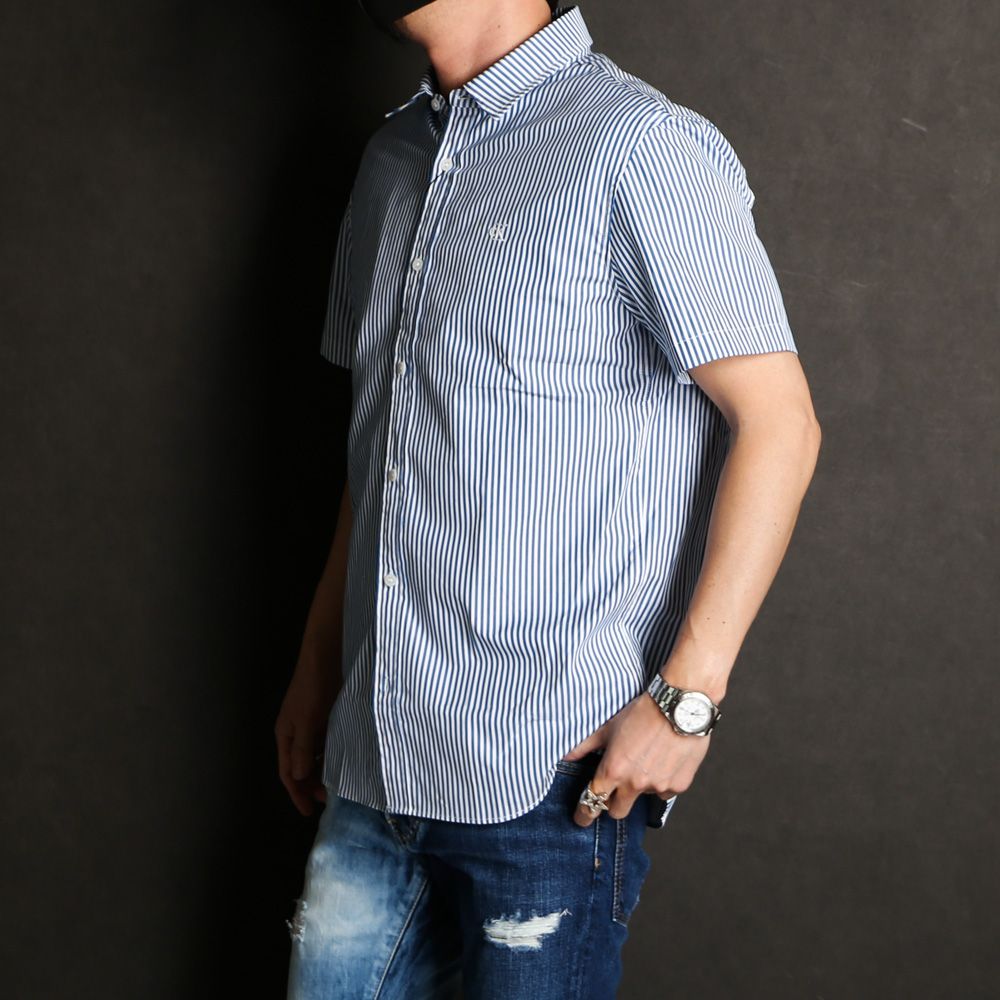 LOGO PIPING RELAXED SHIRT / 半袖シャツ / J323581