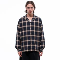 OPEN COLLAR CHECK SHIRTS / オンブレー チェックシャツ / VTM-24-S-003
