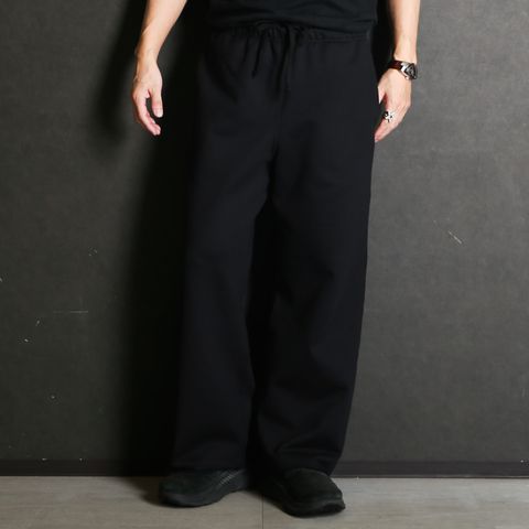 GYM PANTS - BLACK / オーガニックコットンヘビー吊裏毛 - ジムパンツ / A26A09PT01C